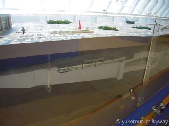 世田谷代田駅 1階 小田急環境ルーム 地下線模型